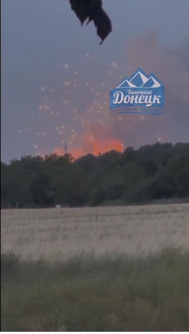 頓涅茨克地區，沙赫喬爾斯克（Shakhtarsk）區域發生爆炸。   圖：翻攝自推特帳號@nexta_tv