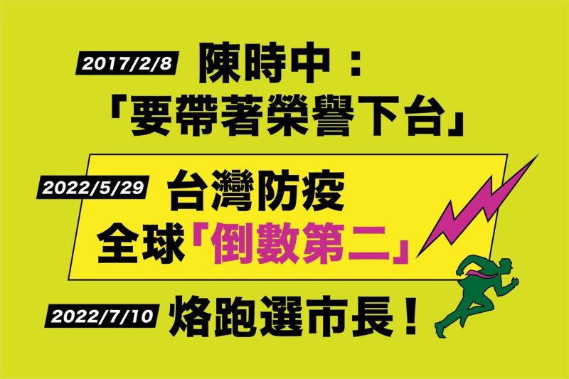 徐巧芯諷刺，陳時中參選宣言「責任來，我就扛」，但去年檢疫政策「3+11」他說過會負責，到現在什麼都沒做就烙跑參選，直言算「哪門子扛法？」。   圖：擷自徐巧芯臉書