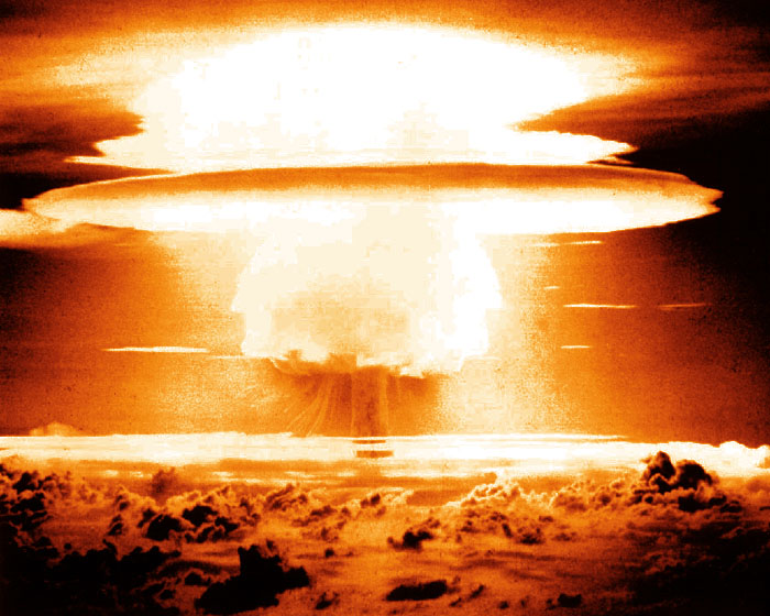 美國1954年3月1日試爆的1500萬噸巨型戰略核彈「Bravo」。   圖：翻攝維基百科/公有領域