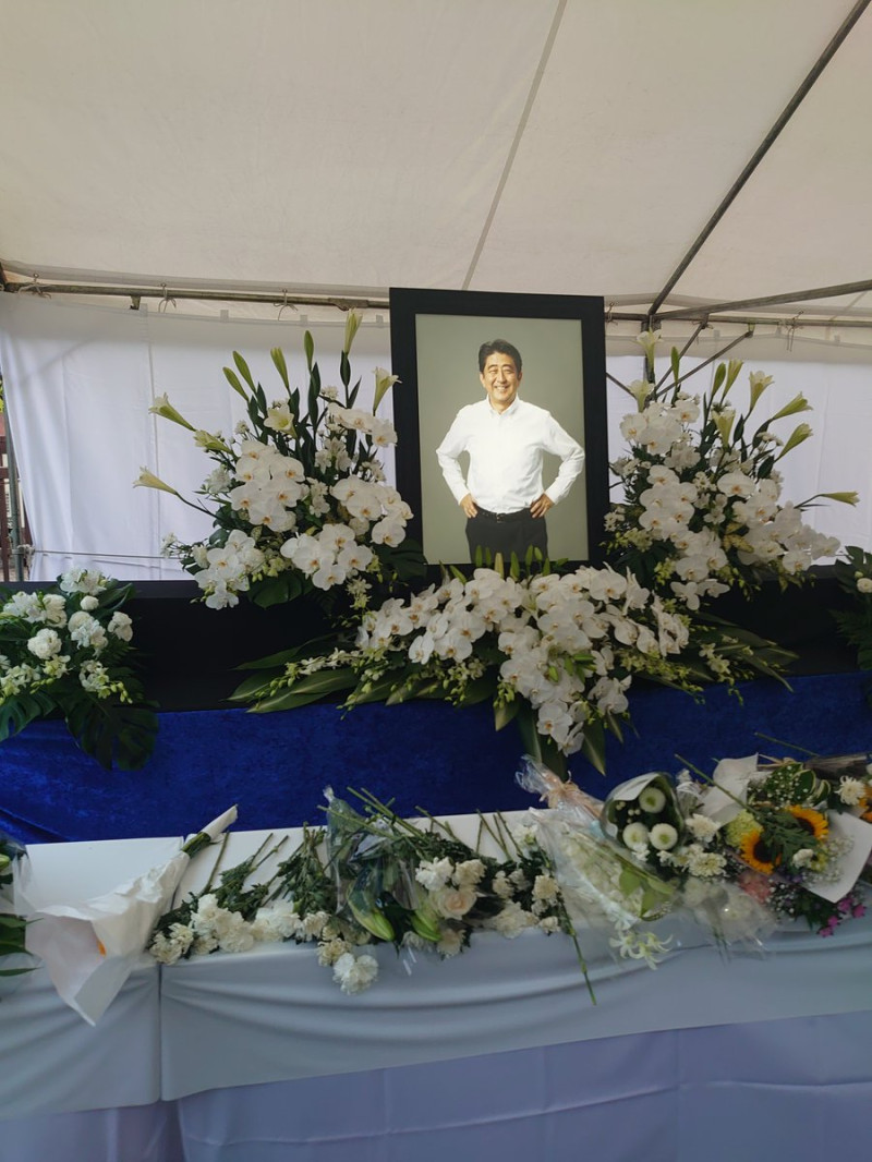 日本政府為安倍晉三舉行國葬，時間確定於9月27日，地點在東京北之丸公園的日本武道館。   圖：翻攝自推特（資料照）