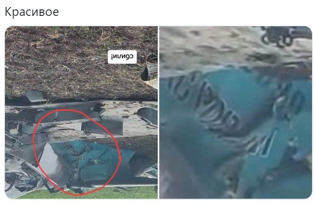 俄羅斯記者發布一段影片並宣稱，親俄民兵使用防空飛彈擊落「敵機」，但擊落的疑似是自家Su-34戰機。   圖：翻攝推特