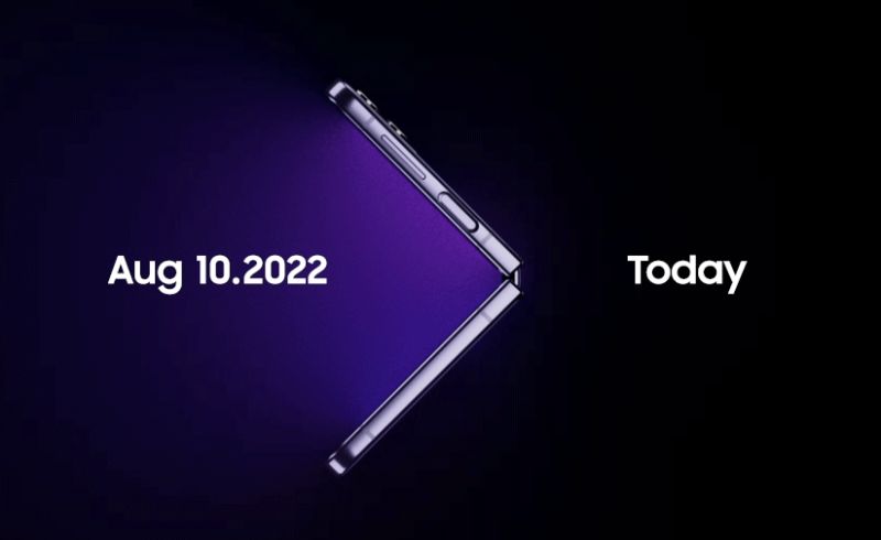 三星官方稍早(20日)正式發出Galaxy Unpacked 2022邀請，將於8/10台灣晚間9點舉辦線上發表會。從邀請函可以知道會是新款摺疊機，猜測會是Galaxy Z Fold4、Galaxy Z Flip4。   圖／官方提供