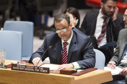葉門聯合國特使阿邁德極力斡旋，終於讓交戰各方同意暫時放下武器。   圖：翻攝聯合國官網
