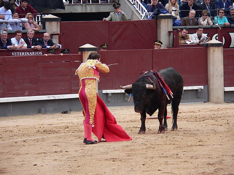 西班牙憲法法院20日撤銷加泰隆尼亞的鬥牛禁令，認定鬥牛屬於西班牙傳統的一部分。   圖：翻攝維基百科