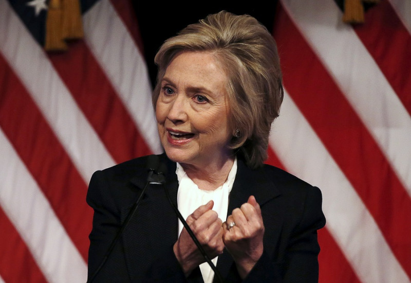 CNN評估希拉蕊（Hillary Clinton）目前篤定可拿下268票，只要再拿下一個搖擺州，就可以獲得勝利。   圖：達志影像/路透社資料照片