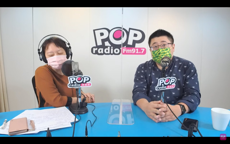 民進黨副秘書林鶴明今（21）日接受節目《POP搶先爆》專訪。   圖：截自PoP Radio Youtube