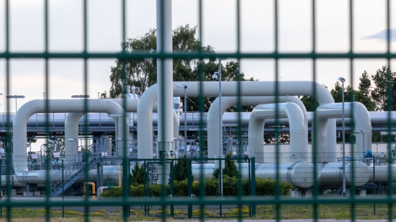佔俄國對歐盟天然氣出口逾 3 分之 1 「北溪-1」(Nord Stream 1)天然氣管線21日結束為期10天的歲修，正式恢供。目前的輸送產能大約 30％，低於歲修前的 40％。   圖：擷自推特