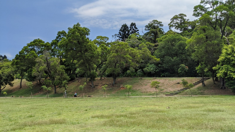 綠二用地滬尾砲台公園部分維持原計畫。   圖：新北市城鄉局提供