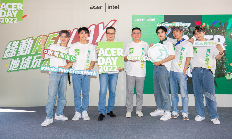 原子少年人氣團「地球」組合擔任Acer Day代言人 圖：acer/提供