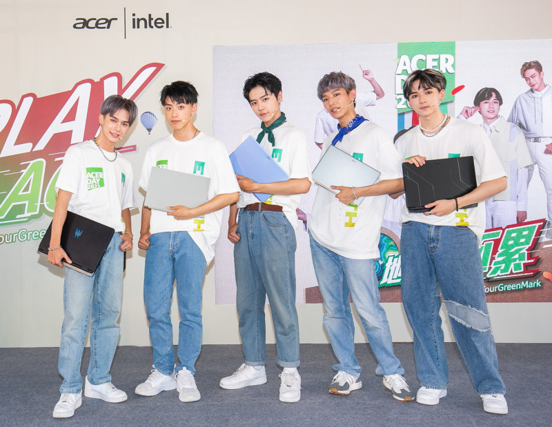 原子少年人氣團「地球」組合擔任Acer Day代言人 圖：acer/提供