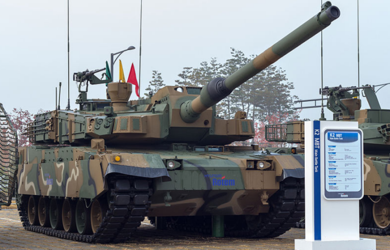 韓國 K2 型坦克   圖:翻攝自維基百科