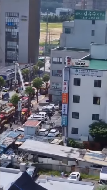 韓國京畿道利川市醫院火災已致5人死亡。   圖：翻攝自YouTube