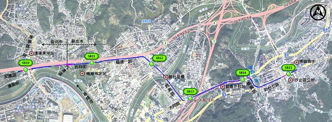 汐東捷運路線圖。   圖：新北市捷運局提供