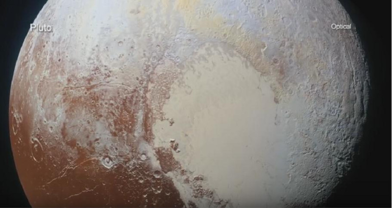 科學家指出冥王星冰層底下，可能暗藏一片汪洋大海。   圖：翻攝自NASA官網。