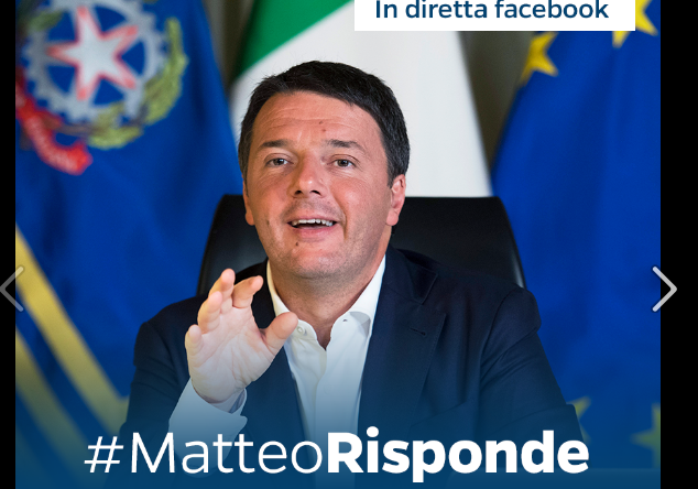 義大利4日舉行修憲公投，改革派的總理倫齊（Matteo Renzi）承諾，若公投沒過關，他將辭職，為公投結果賭上個人去留。   圖：翻攝自Matteo Renzi臉書