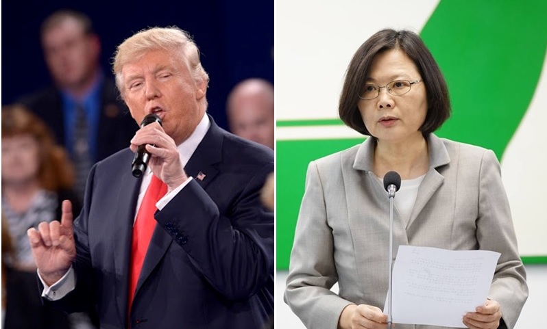 Yahoo奇摩7日公布今年10大熱搜新聞人物，台灣首位女總統「蔡英文」榮登冠軍，第2名為美國總統當選人川普。   圖：新頭殼合成照