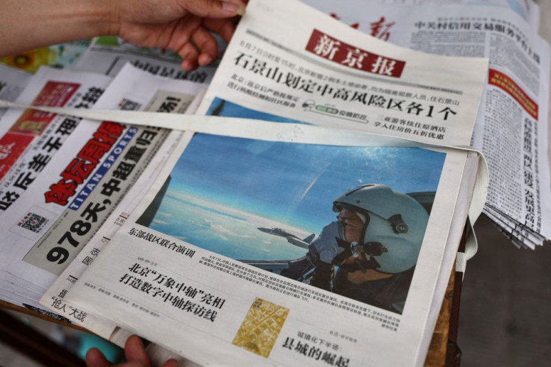 中國近日不斷在官媒宣傳對台軍演訊息。   圖：達志影像/路透社