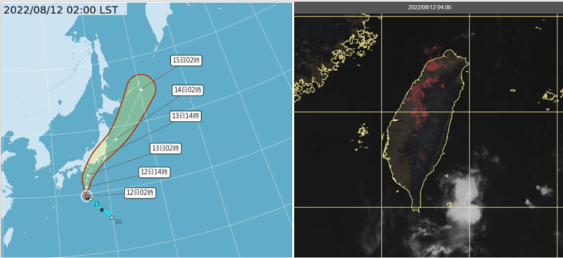雖熱帶低壓已發展為輕颱「米雷」，不過對台灣沒有影響。   圖：翻攝自三立準氣象· 老大洩天機專欄