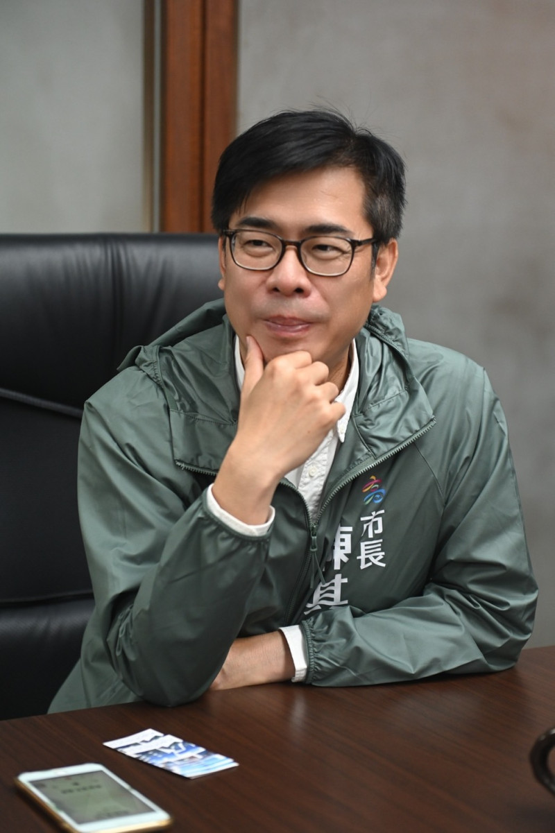 高雄市長陳其邁接受Newtalk（新頭殼）專訪。 圖：高雄市政府提供