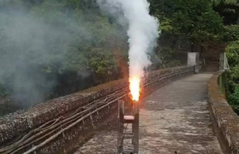 水利署施作人工增雨。   圖：取自水利署網站