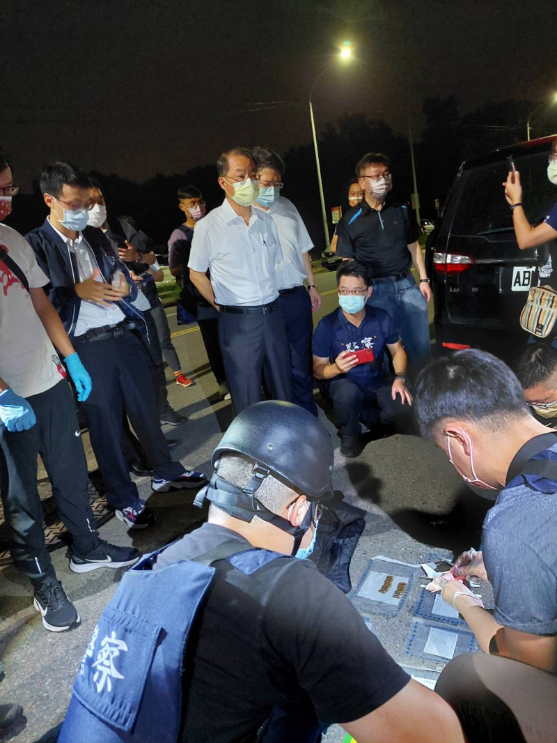 台南市發生震驚社會的殺警案，兇嫌林信吾在新竹市遭警方逮捕。   圖：台南市警察局提供