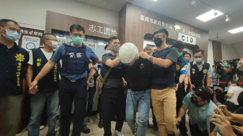 台南殺警案今（7）日宣布偵結，凶嫌林信吾被求處死刑。   圖：台南市警察局提供（資料照）