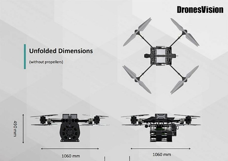 DronesVision Revolver 860 戰鬥無人機。   圖：翻攝自army recognition網站