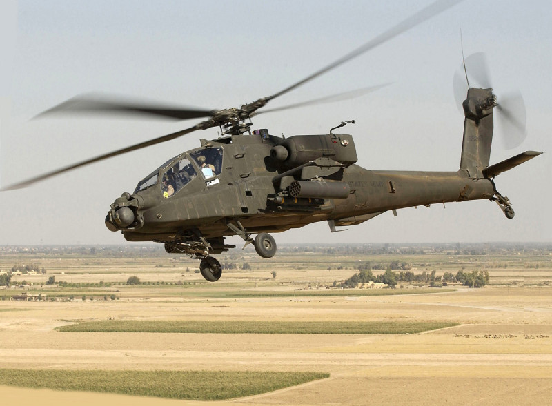 美軍AH-64D阿帕武裝契直昇機。(示意圖)   圖：翻攝自維基百科