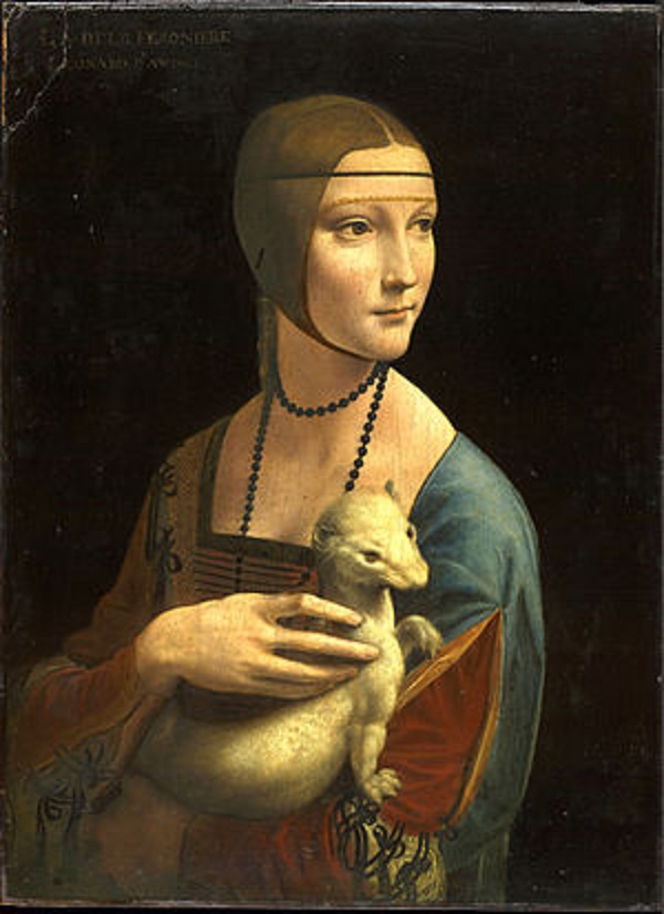 波蘭文化部宣布將購買價值20億歐元的私人收藏藝術品，包括文藝復興大師達文西（Leonardo da Vinci）的畫作「抱白貂的女士」。   圖：翻攝維基百科
