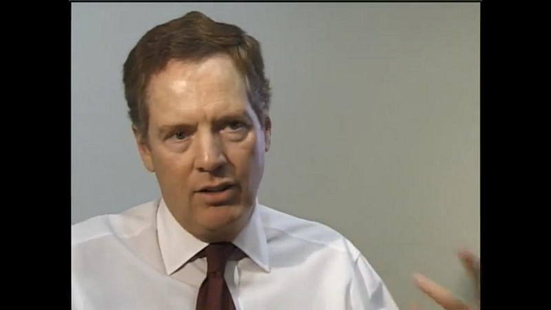 川普3日提名提名前雷根政府的副貿易代表萊特海澤（Robert Lighthizer）出任美國貿易代表。   圖：翻攝YouTube