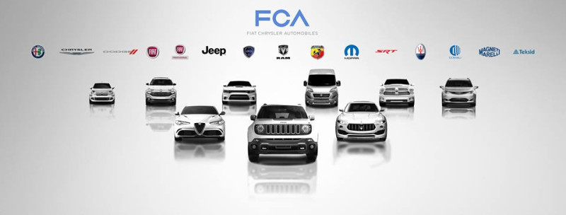 義大利飛雅特集團與美國的克萊斯勒集團在2014年初合併，目前旗下擁有多項汽車品牌。   圖：翻攝飛雅特克萊斯勒汽車臉書