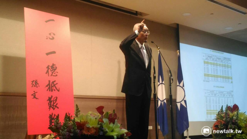 前副總統吳敦義9日宣布競選國民黨主席。   圖：鄭佑漢/攝