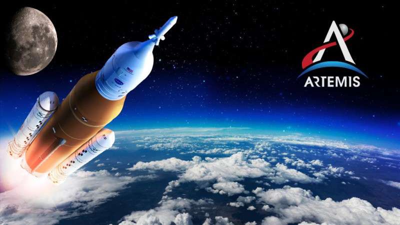 阿提米絲一號試射計畫的實施，將為2024年載太空人重新登入月球做測試   圖：取自NASA官方推特