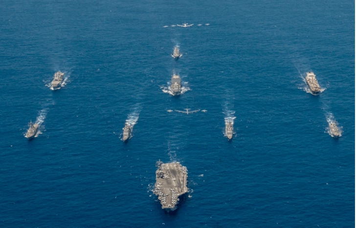 美軍2022年在太平洋地區舉行多次聯合軍演。   圖 : 翻攝自US Navy