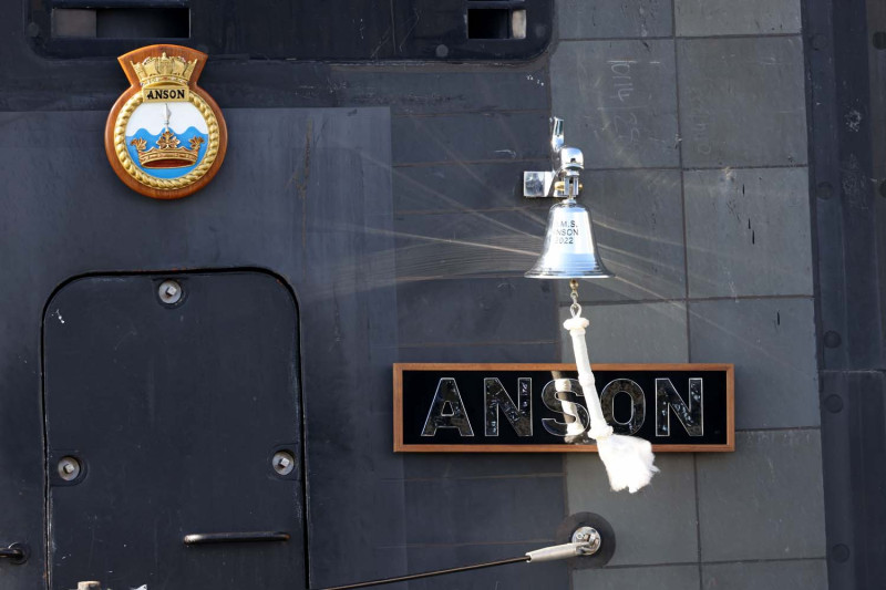 英國皇家海軍最新的「安生號」核動力潛艇下水。   圖：翻攝自UK Royal Navy網頁