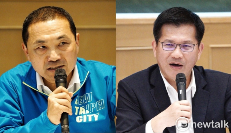 新北市長侯友宜(左)、民進黨新北市長候選人林佳龍。   圖：林昀真、張良一／攝（資料照）