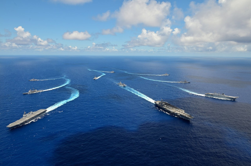 日本海上自衛隊的「印太部署」今年進入第4年度，目的是要實現「自由與開放的印太平洋區域」。   圖：翻攝自日本海上自衛隊官網