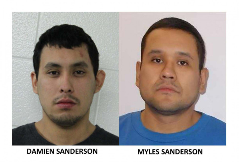 加拿大利刃攻擊案，警方公布兩名犯嫌長相。   圖：翻攝自SaskatchewanRCMP臉書