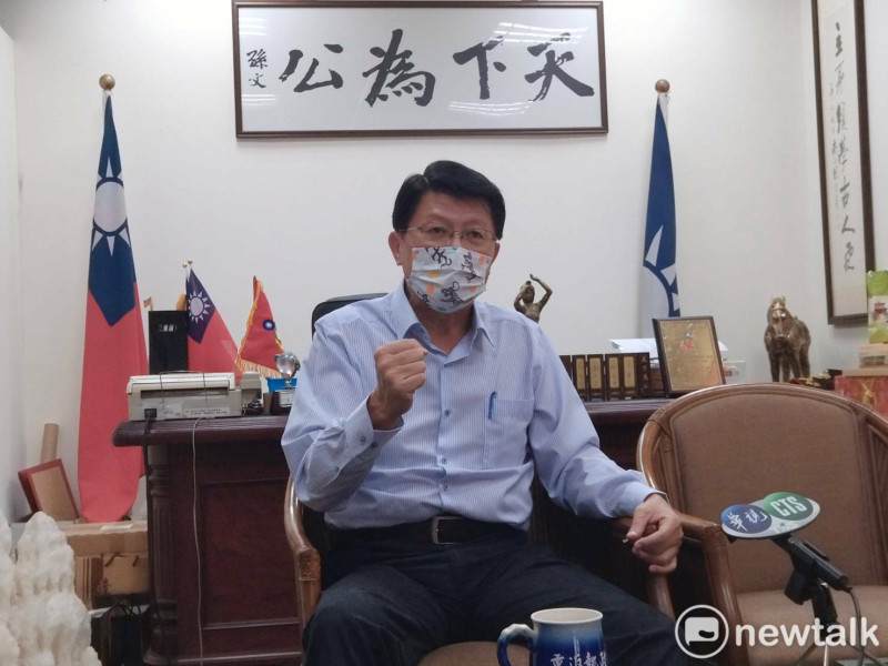 謝龍介代表國民黨出戰台南市長選舉，面對選戰總顯得「老神在在」的他，未來要如何戰勝執政多年的民進黨，也受到各界高度關注。   圖：黃博郎／攝