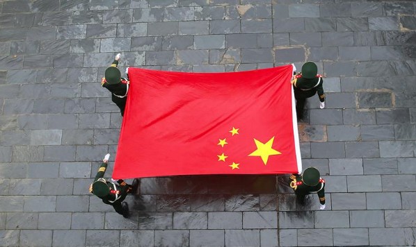中國五星旗。 圖: 翻攝自 中國國旗微信素材圖片