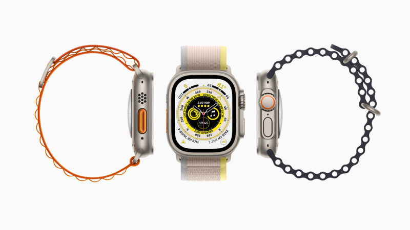 蘋果全新產品 Apple Watch Ultra。   圖：取自蘋果官網