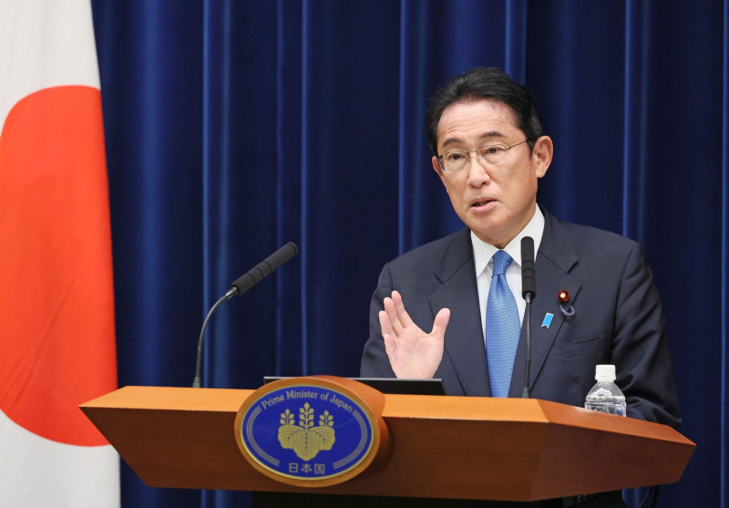 日本首相岸田文雄改組內閣，但民調沒有起色。   圖：岸田文雄臉書(資料照)
