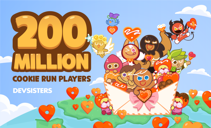CookieRun 系列遊戲累計玩家數超過2億   圖：DEVSISTERS/提供