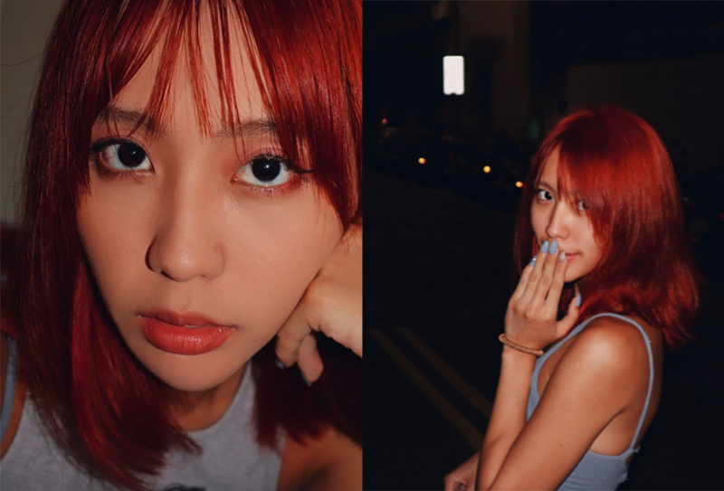 歌手李芷婷po出紅髮新造型，並分享對生活的見解。   圖：翻攝自李芷婷IG