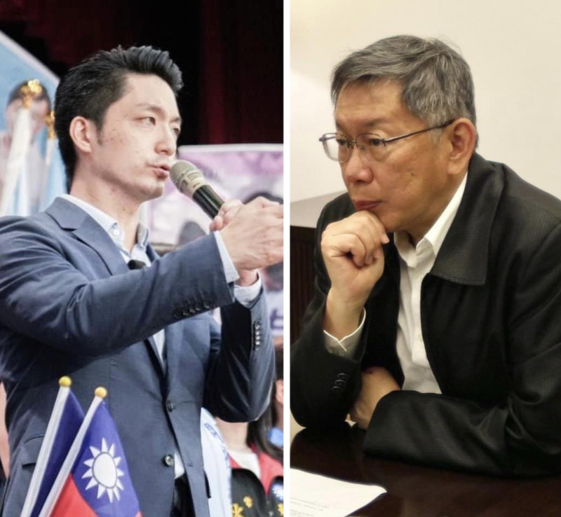 針對兩人不願簽署「不投降承諾書」，台灣制憲基金會譴責柯文哲是為「中國統戰台灣的一大破口」，並批評蔣萬安沒資格擔任首都市長。   圖：《Newtalk》組圖