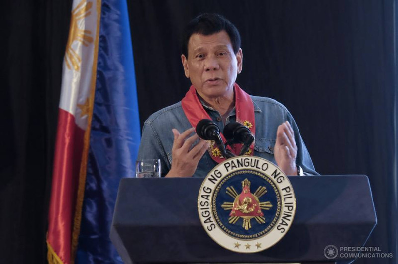 菲律賓總統杜特地曾罵金正恩弱智，如今改稱他偶像。   圖：翻攝菲律賓政府臉書