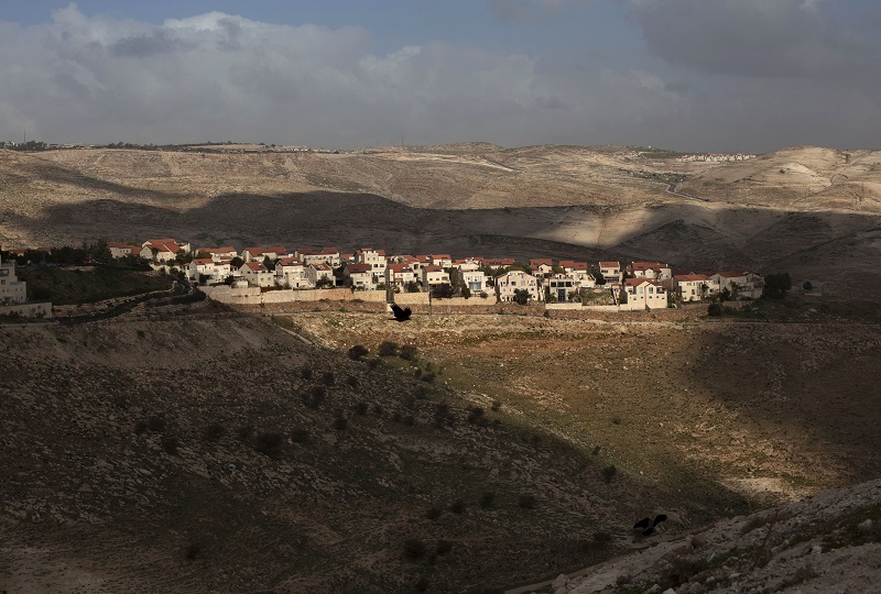 以色列國會以60票贊成、52票反對通過新法，將約旦河西岸佔領區約4000個屯墾住宅合法化，引起國際撻伐。圖為猶太屯墾區全景。   圖：達志影像/美聯社