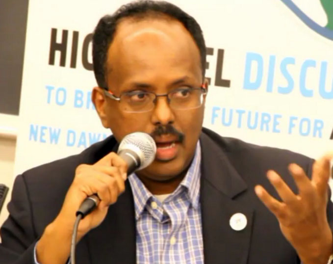 索馬利亞總統大選，法馬喬順利當選第9任總統，勝選感言強調是索馬利亞團結的開始。   圖：翻攝維基網站