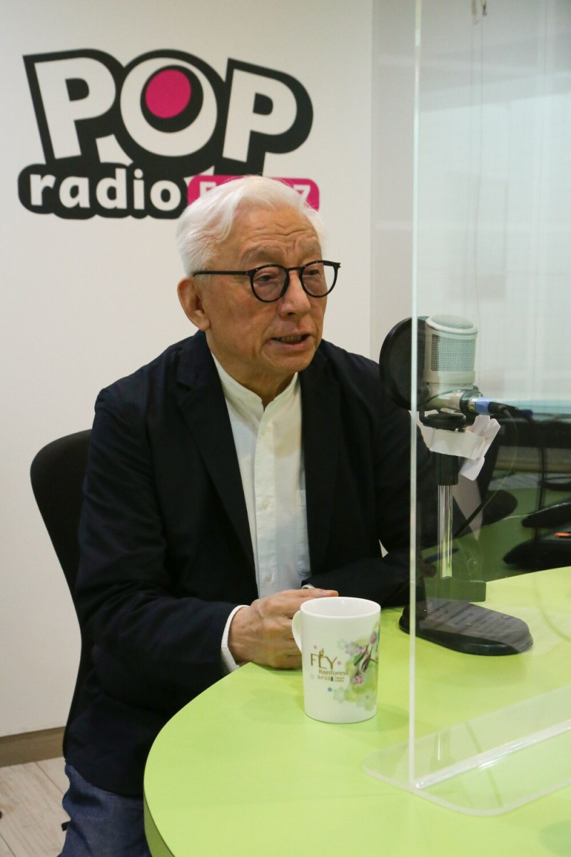 前聯電董事長曹興誠今（20）日接受廣播節目專訪。   圖：《POP撞新聞》提供