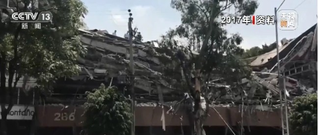 墨西哥於當地時間 2017 年 9 月 19 日發生規模 8.1級強震，這是墨西哥第一次發生於 9 月 19 日的強震   圖:翻攝自央視新聞影片截圖